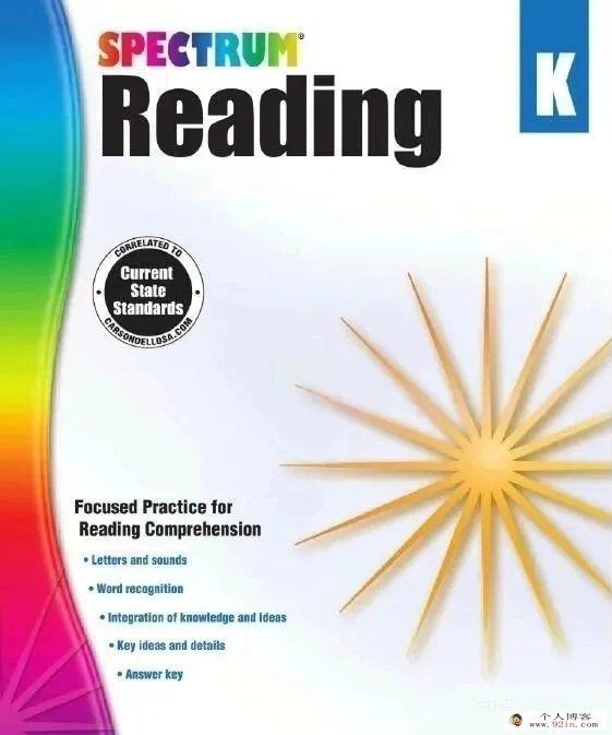 《 Spectrum Reading Workbook》GK-G8共9册PDF下载 高清彩页 适合5-14岁 百度云网盘